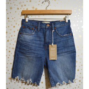 NWT Madewell High Rise Denim Shorts Size 24 waist